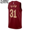 Dres Cleveland Cavaliers Jarrett Allen 31 Nike 2022-23 Icon Edition Maroon Swingman - Dječji